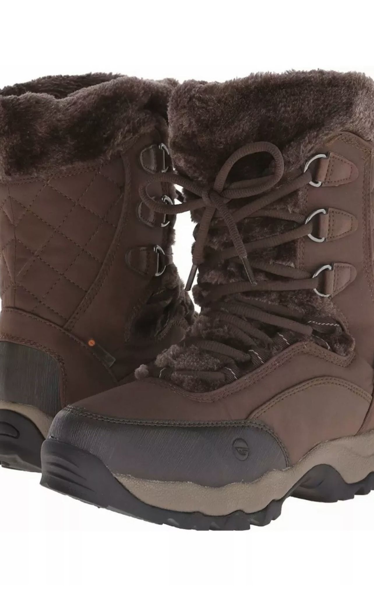 Hi-Tec Women's St Moritz Lite 200 I WP Snow Boot, Dark Chocolate/Taupe, 5 M US