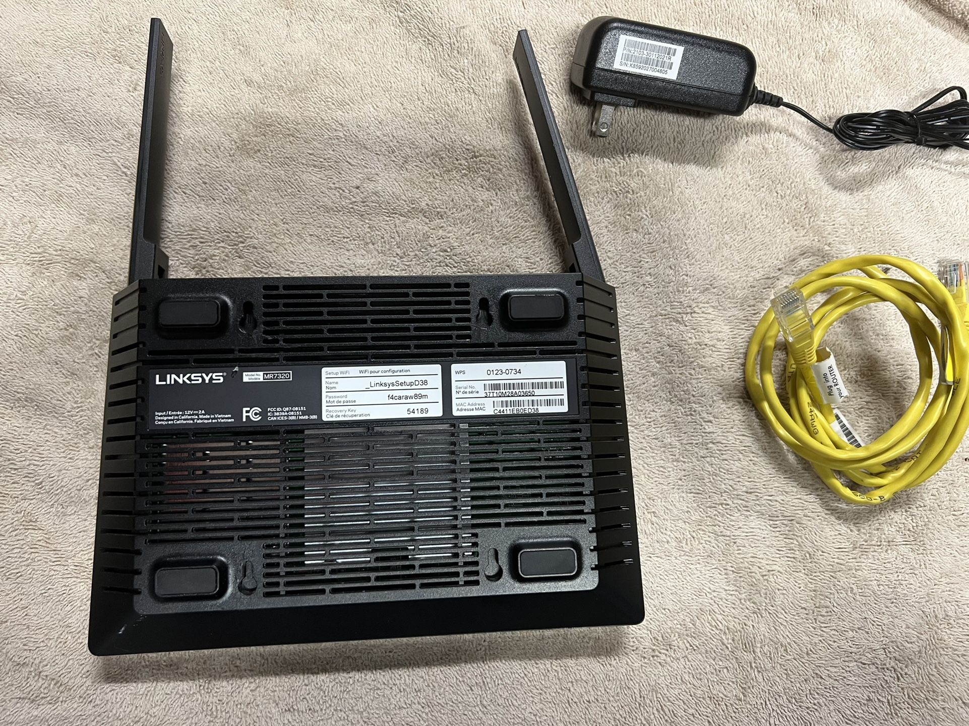 LinkSys MR7320 MAX-Stream Dual Band Router WiFi 6