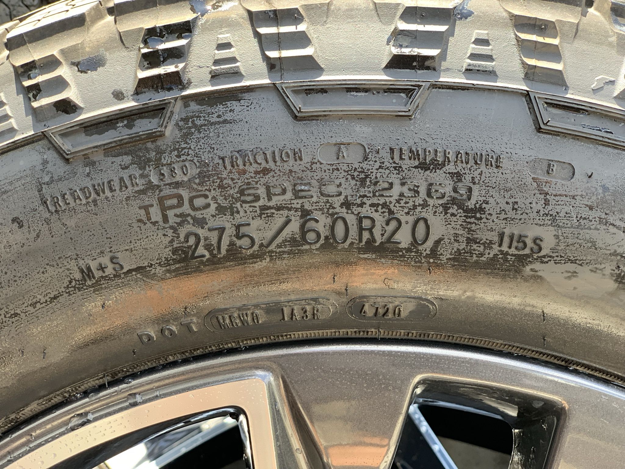 SET OF WHEELS AND TIRES 20”