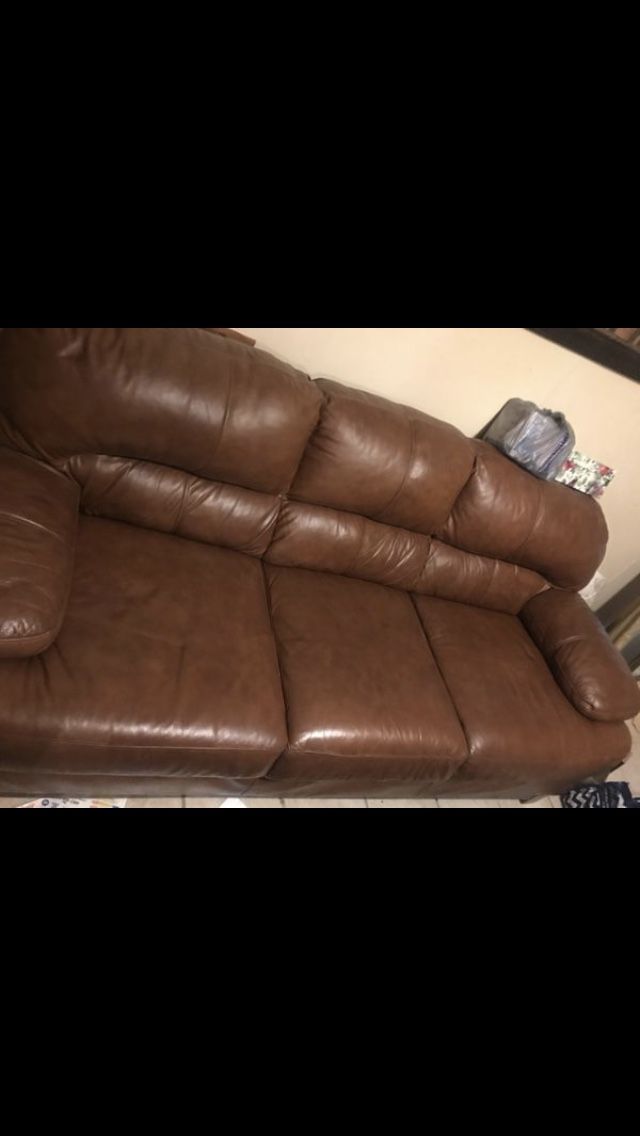 Luxury leather sofa