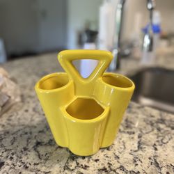 Modern yellow Caddy w/handle Thumbnail