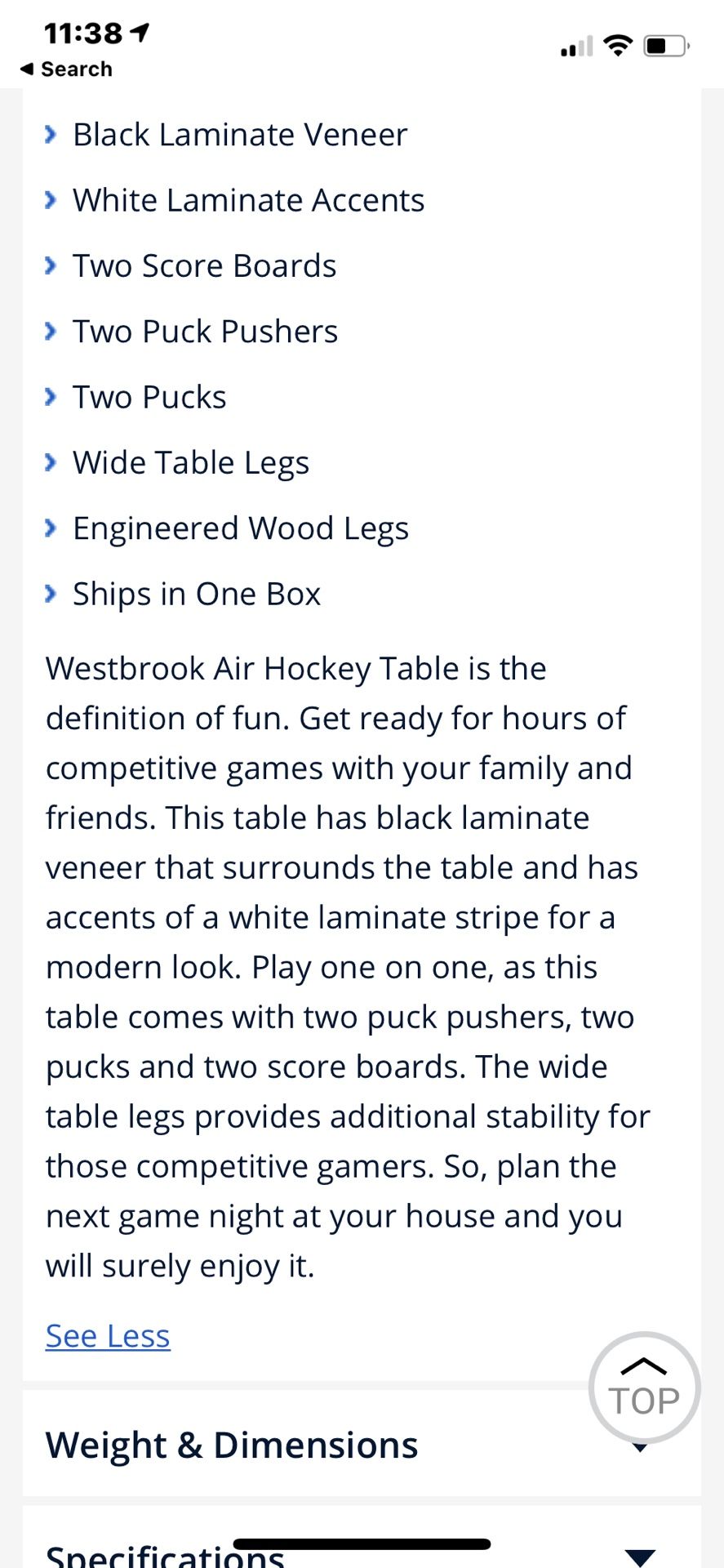 Brand New Never Opened Air Hockey Table