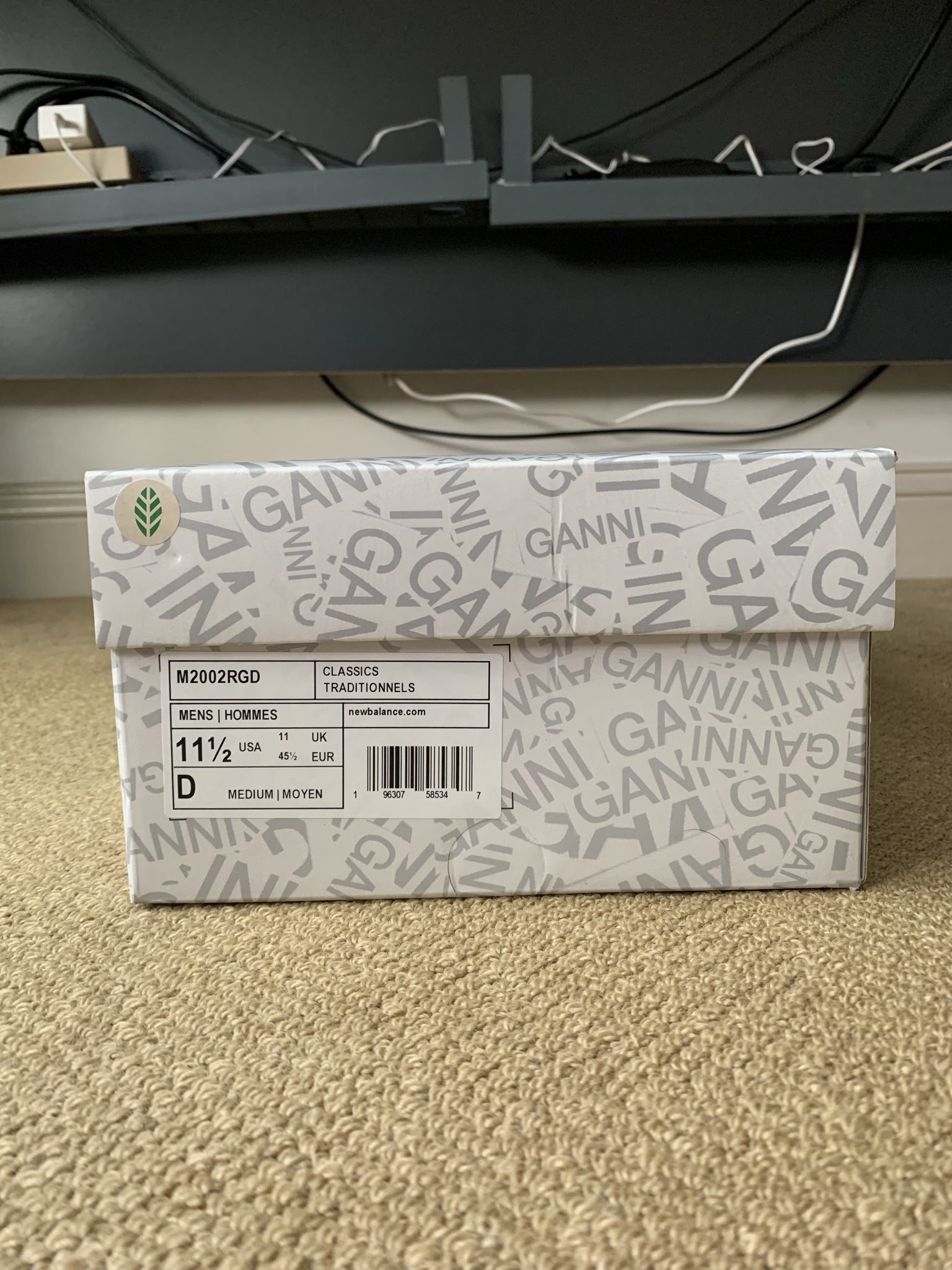 GANNI x New Balance 2002R Rain Cloud (Size 11.5)