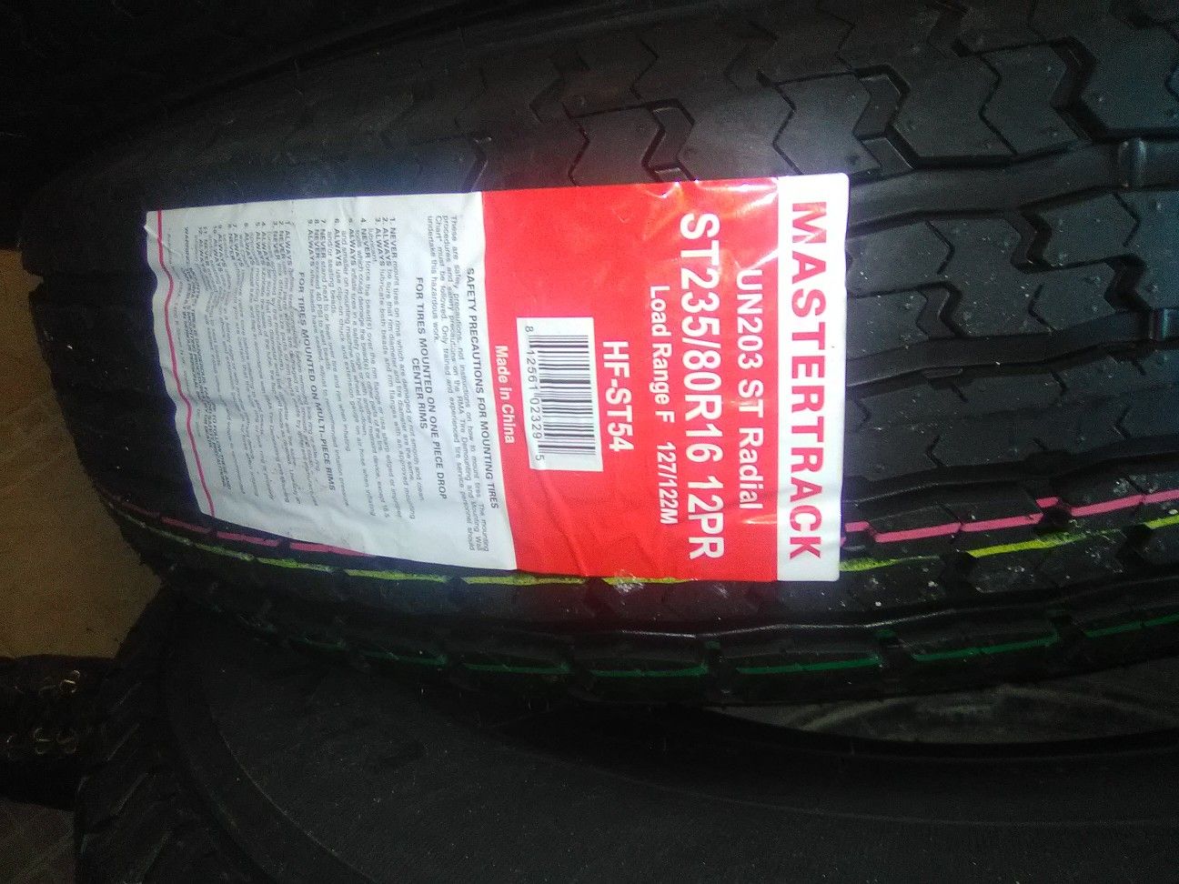 235-80-16 new 10 ply trailer tire