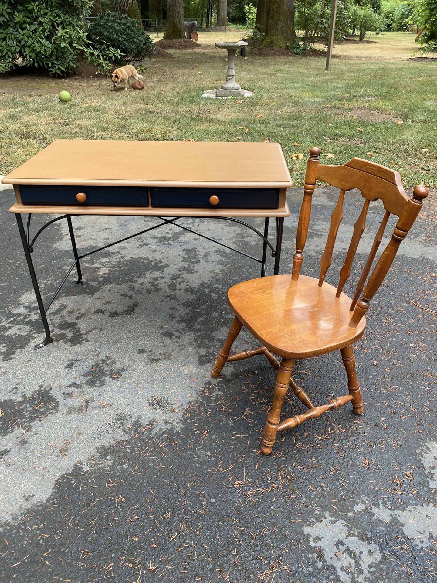 Solid Wood Writing Desk / Vanity