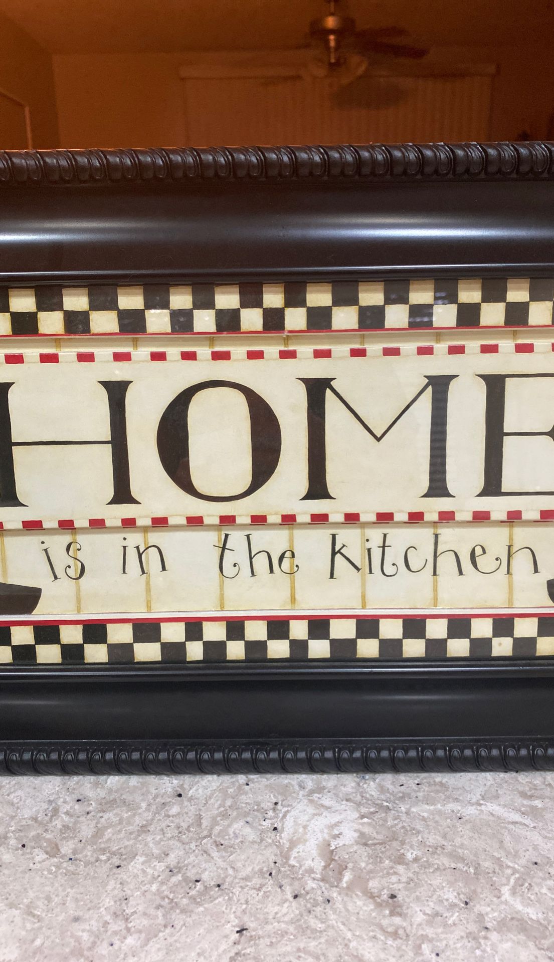 Home is in the Kitchen sign