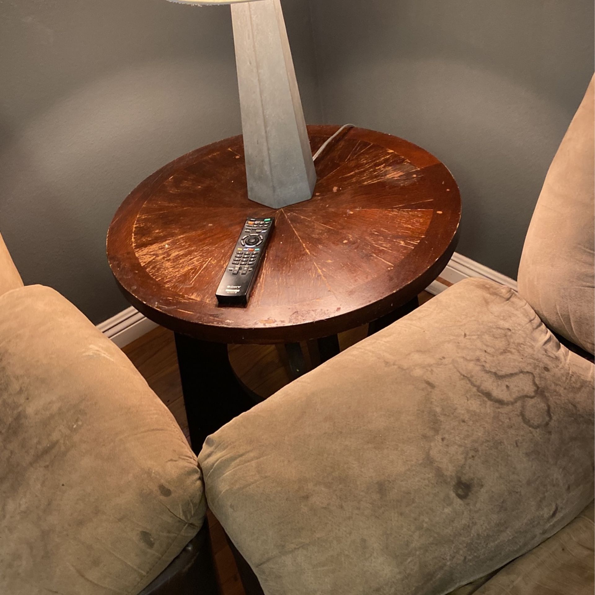 Suede Leather Couch Set