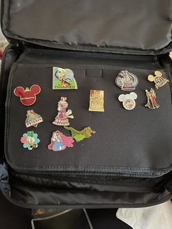 Disney Parks Pin Trading Bag And Pins Thumbnail