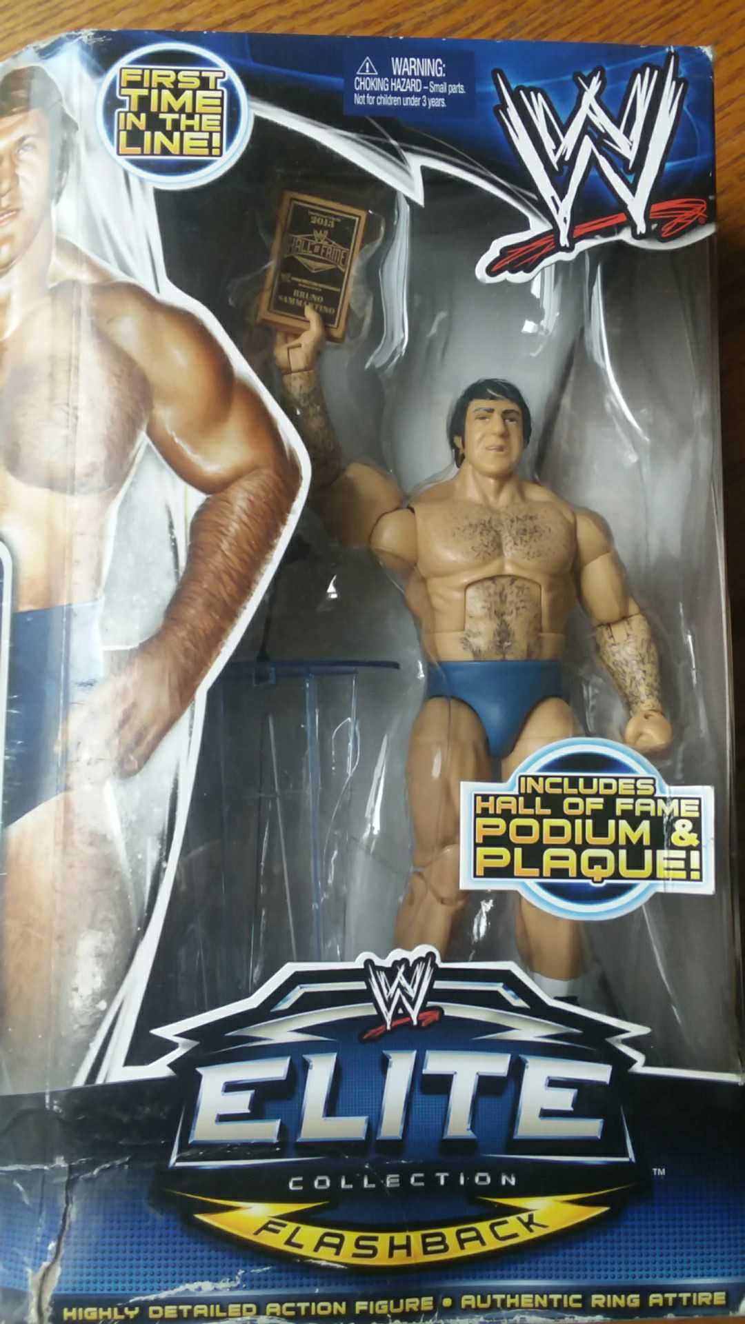 Bruno Sammartino HoF Plaque Mattel Accessories for WWE Wrestling Figures 