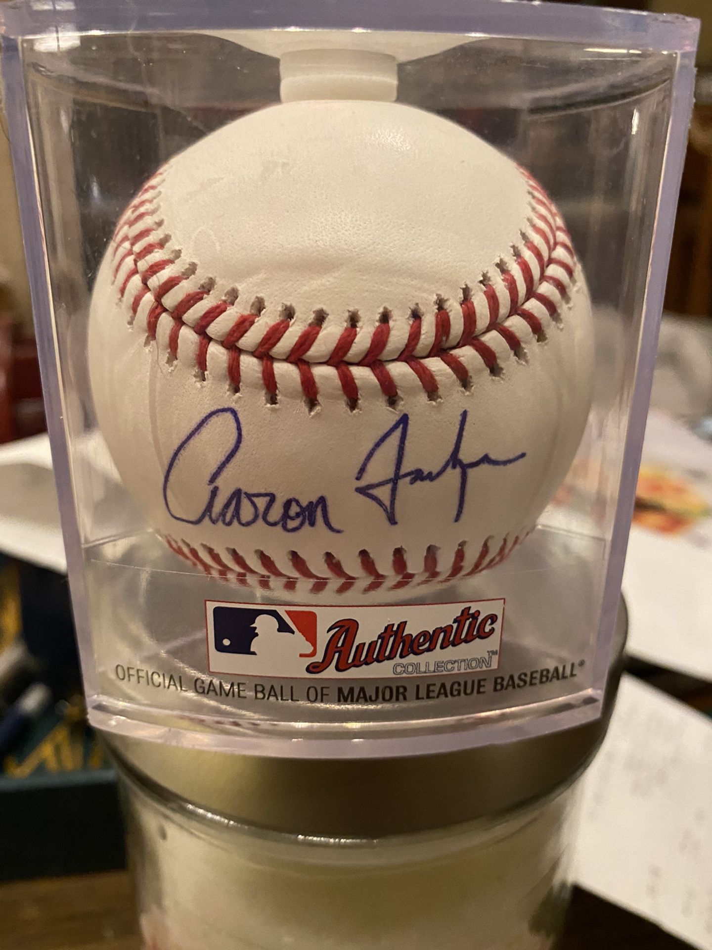 Aaron Judge Autographed OMLB  Baseball New York Yankees 
