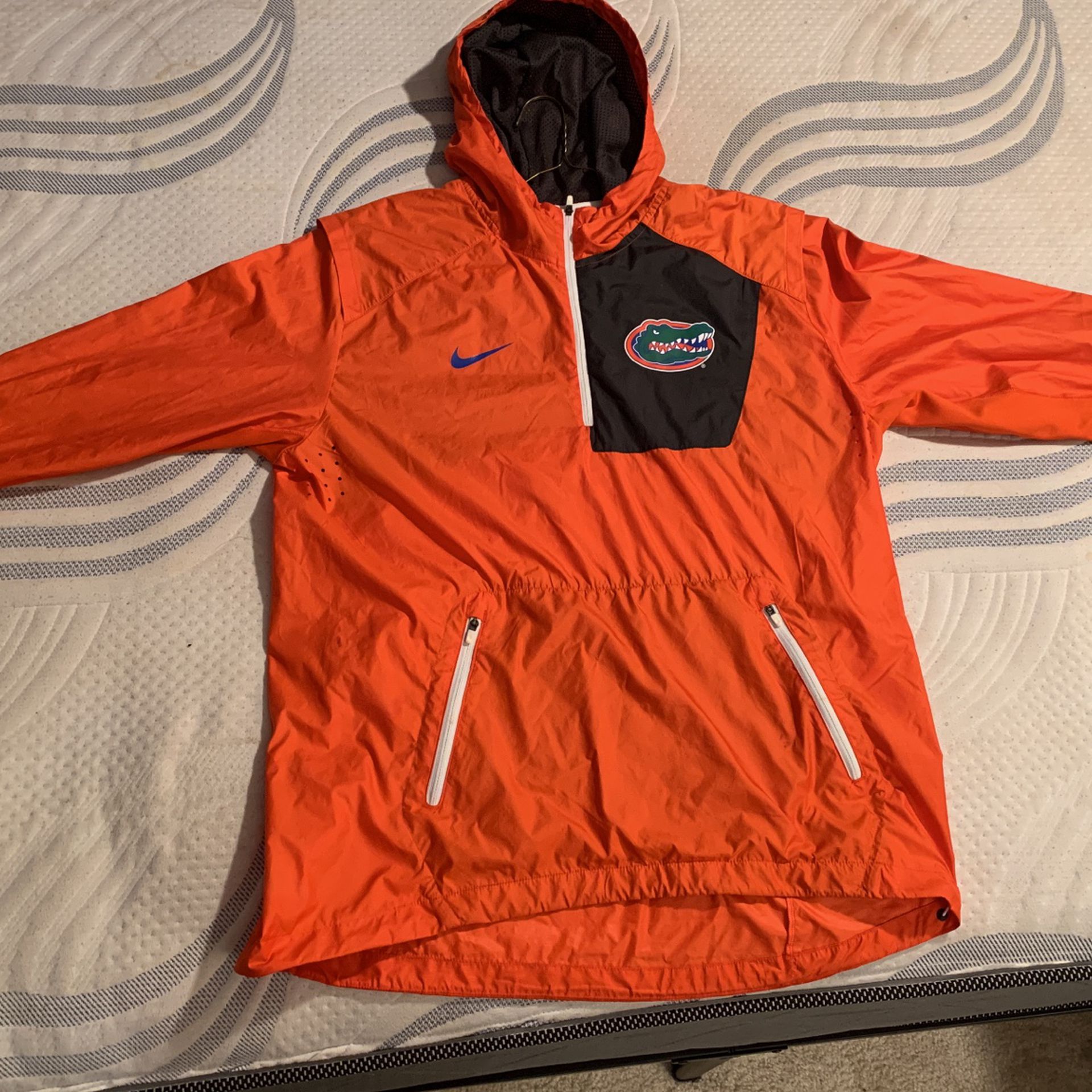 Large Florida Gators Orange Windbreaker Jacket