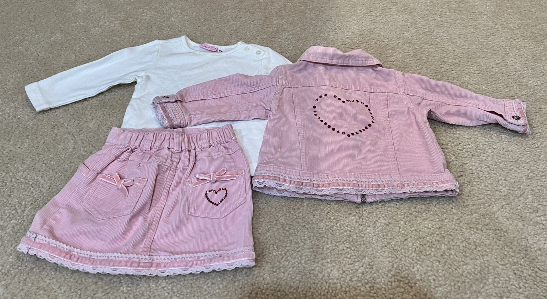 Toddler Girl 3 Piece Outfit Size 12 Months