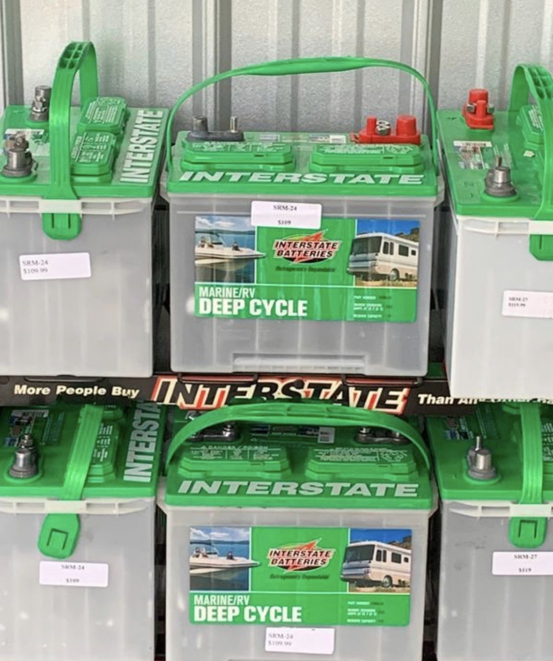 Deep cycle interstate batteries RV and Marine application 119 srm27 srm24 109 for Sale in