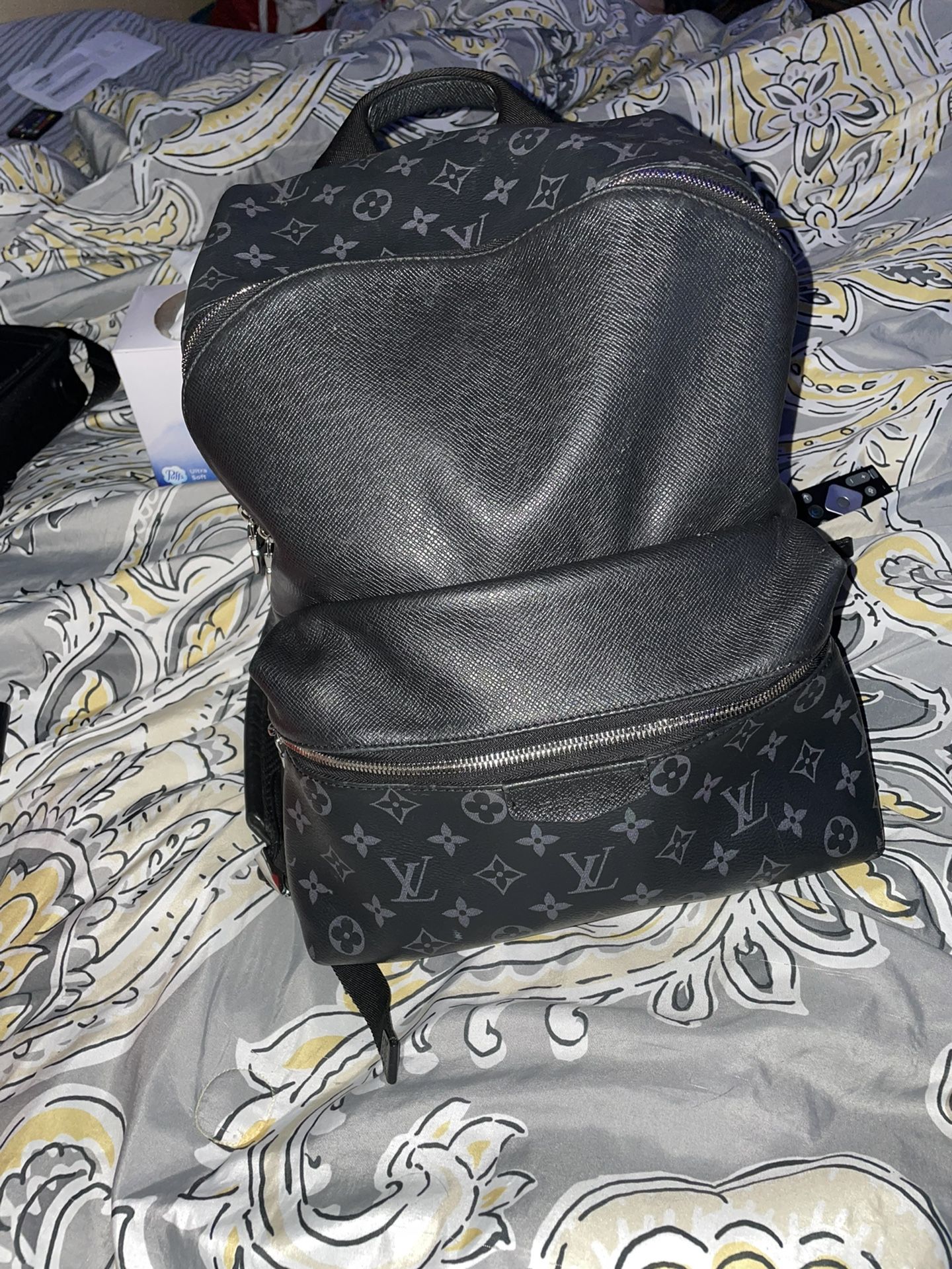 All Black Louis Vuitton Backpack