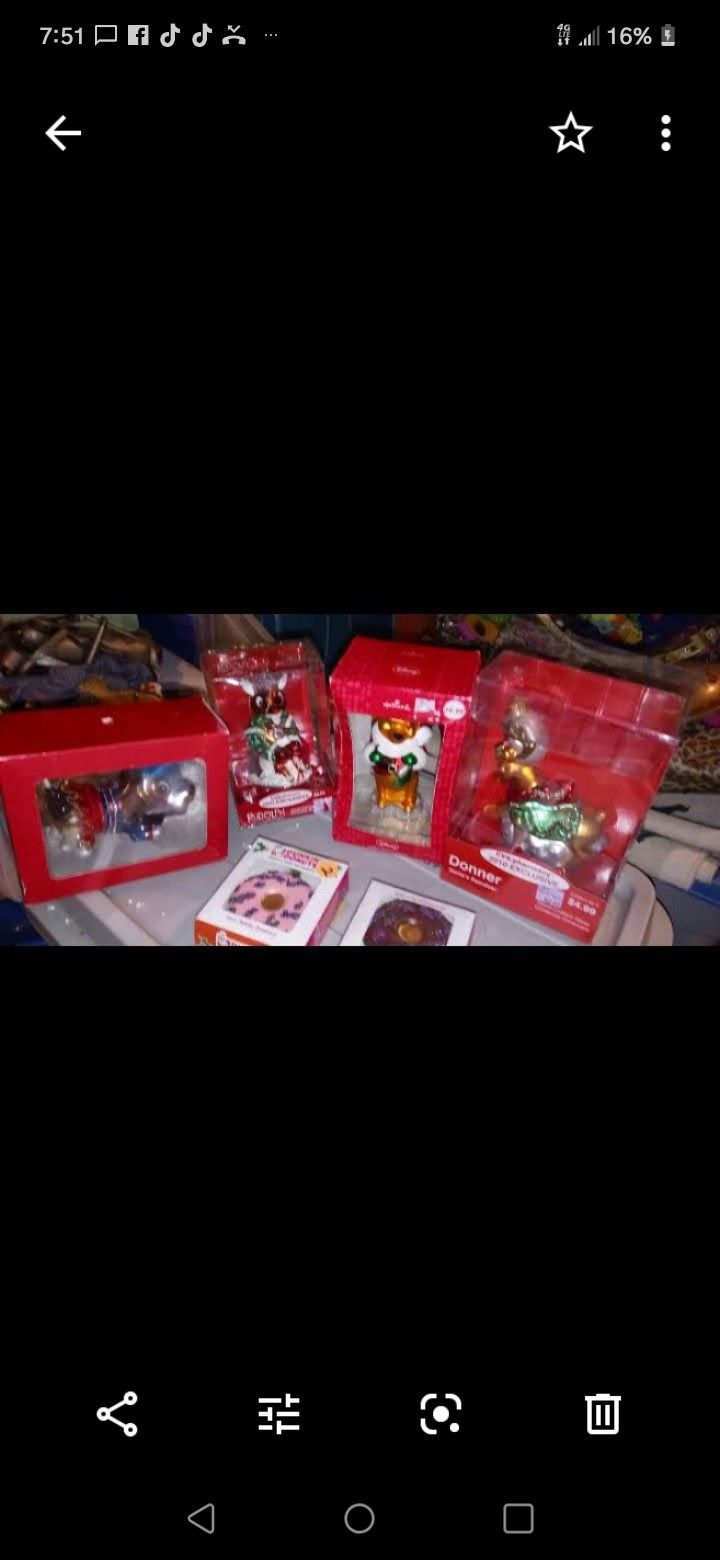 Assorted Christmas decorations