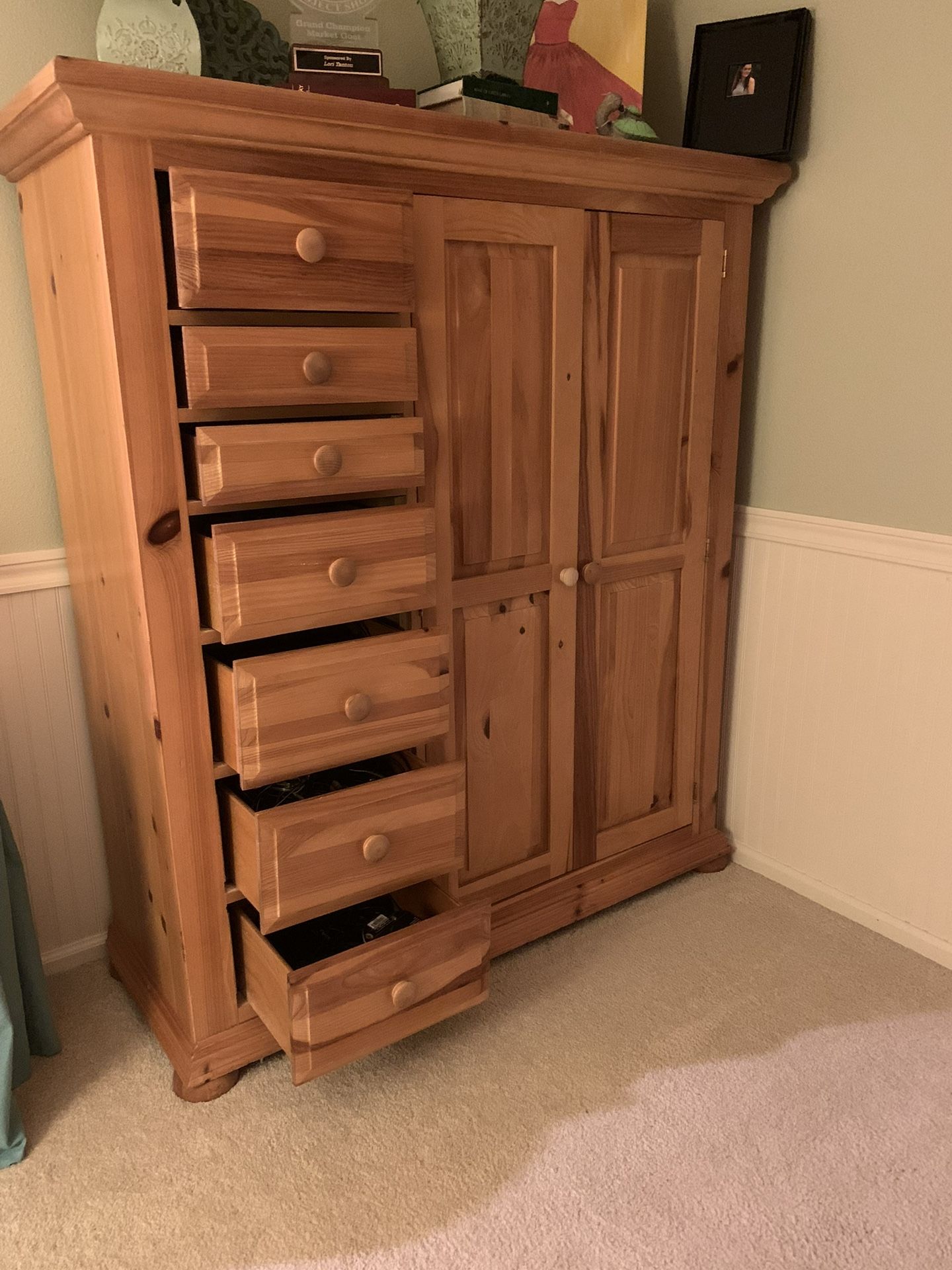 Updated Price (OBO) ESTATE SALE Broyhill Fontana Queen Bed & Armoire