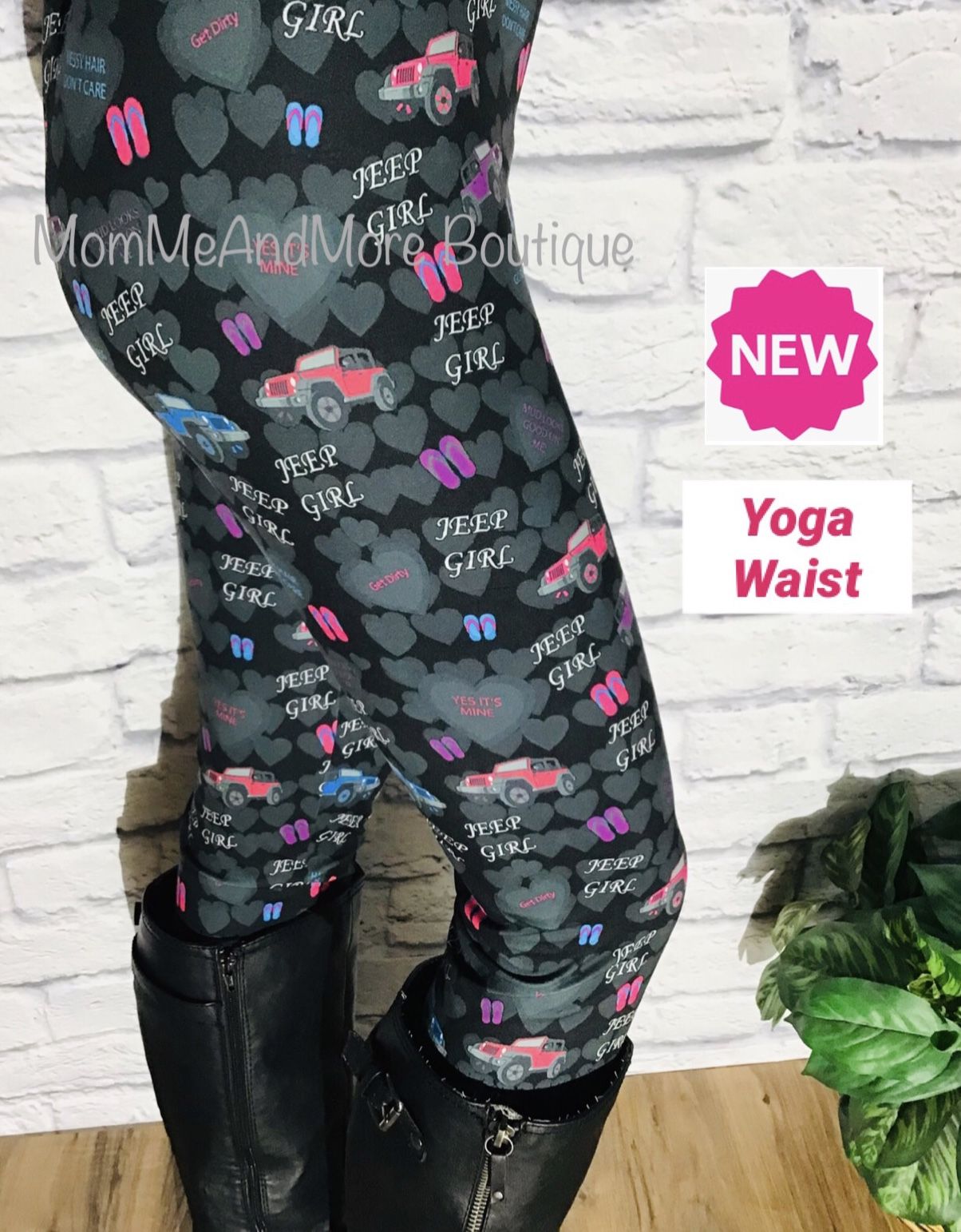 NEW Womens Jeep Leggings Soft As Lularoe OS/TC