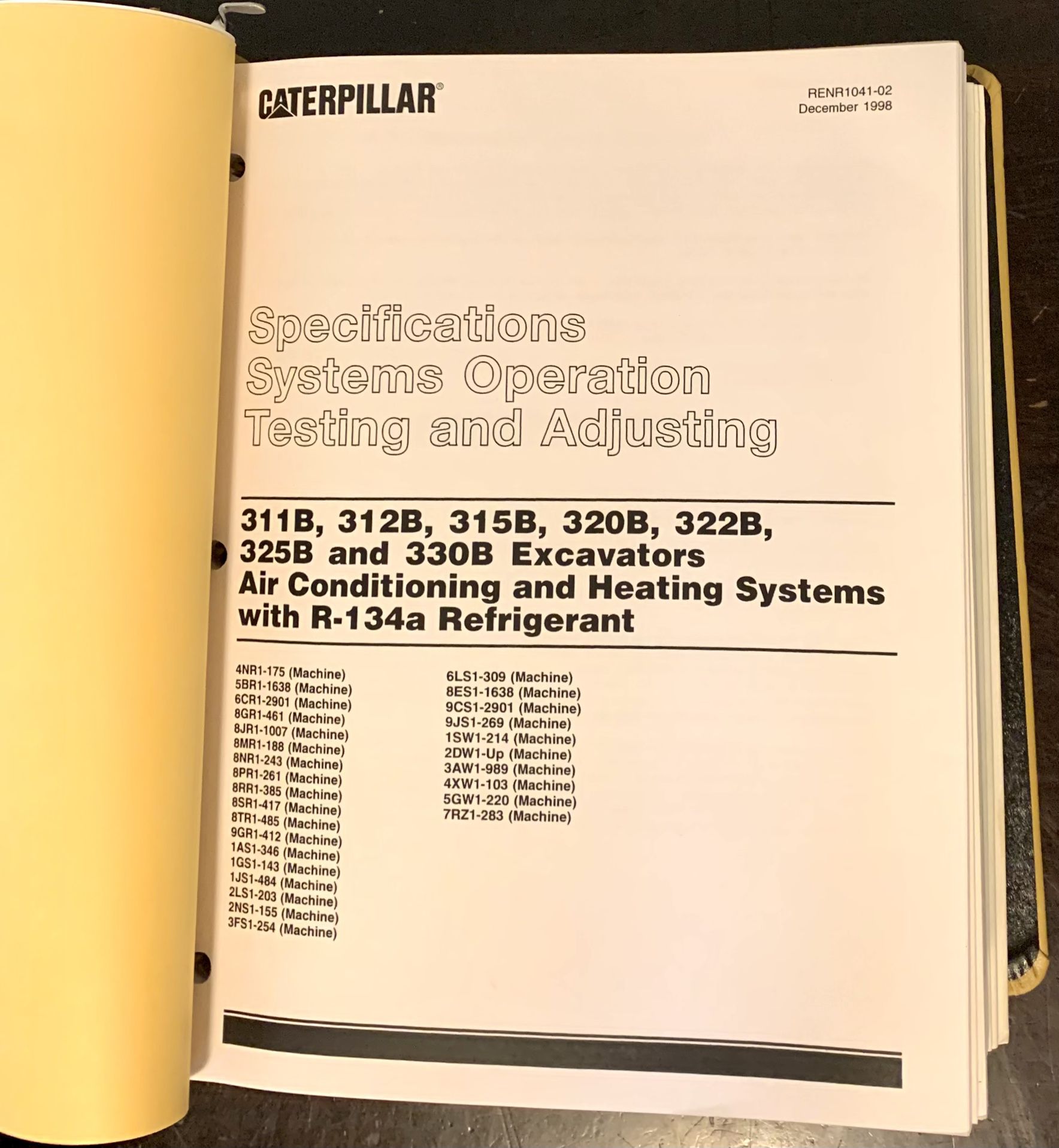 Caterpillar 320B 320B U Excavators Shop Repair Service Manuals Vol. I & II Books  