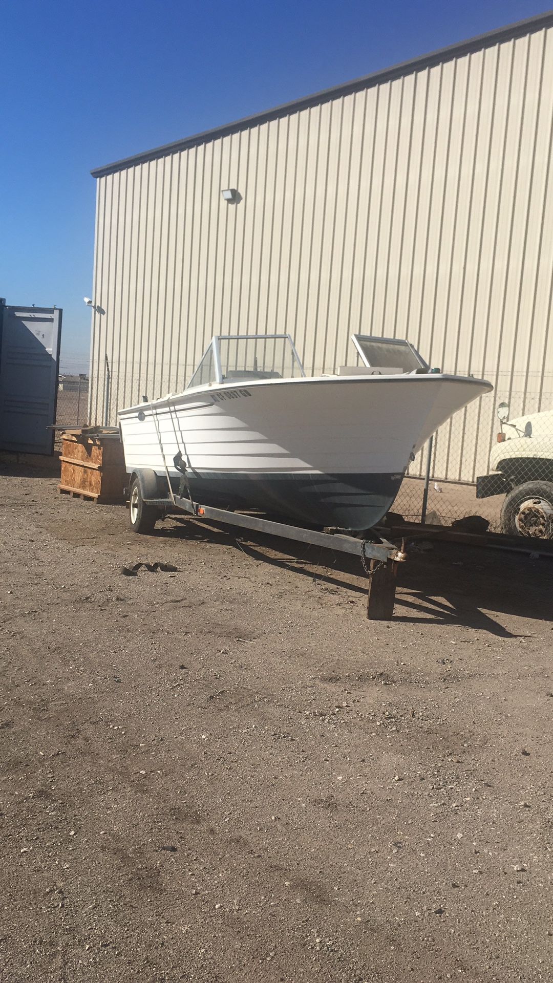 Boat with trailer, fishing