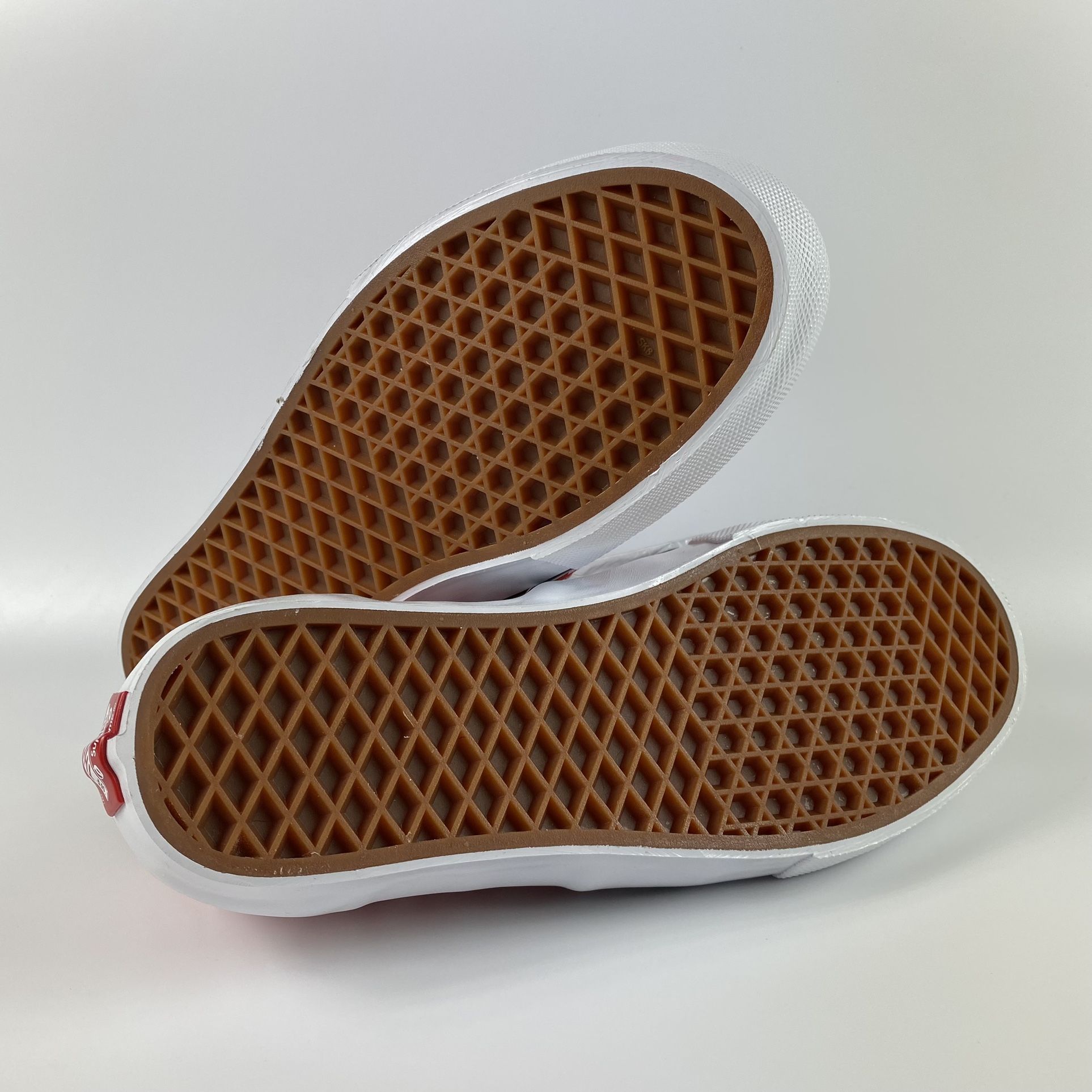 2021 SUPREME VANS RED MONOGRAM S LOGO SKATE SHOE MENS SIZE 8