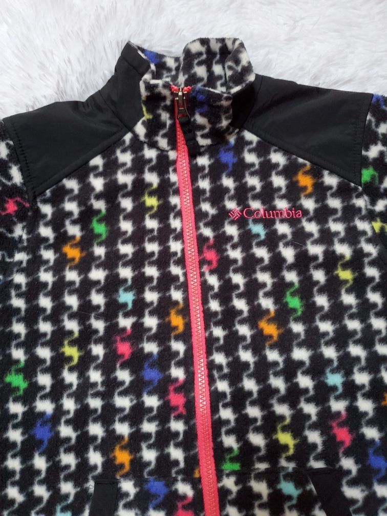 COLUMBIA GIRL'S RAINBOW FLEECE JACKET!