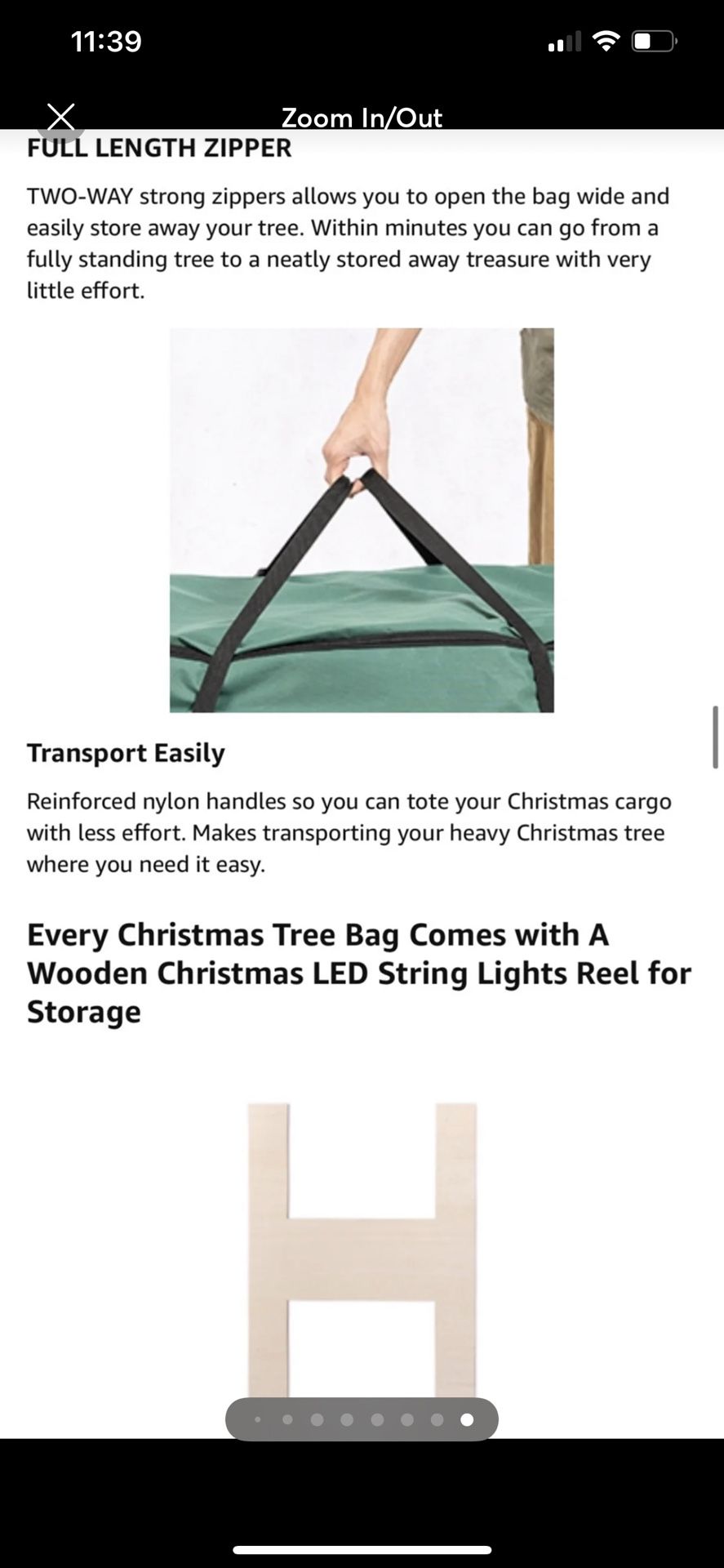 9 foot Durable Christmas tree Storage Bag NEW