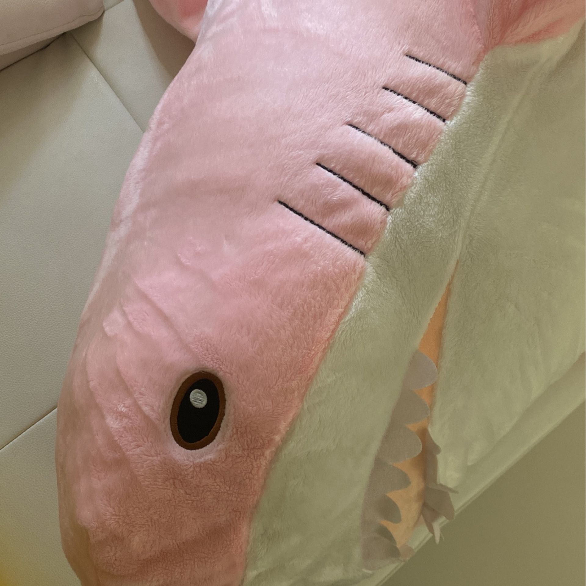 XLarge Pink Shark Plush 