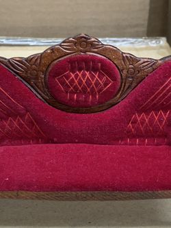 Hand Crafted Miniature Doll House Couch Thumbnail