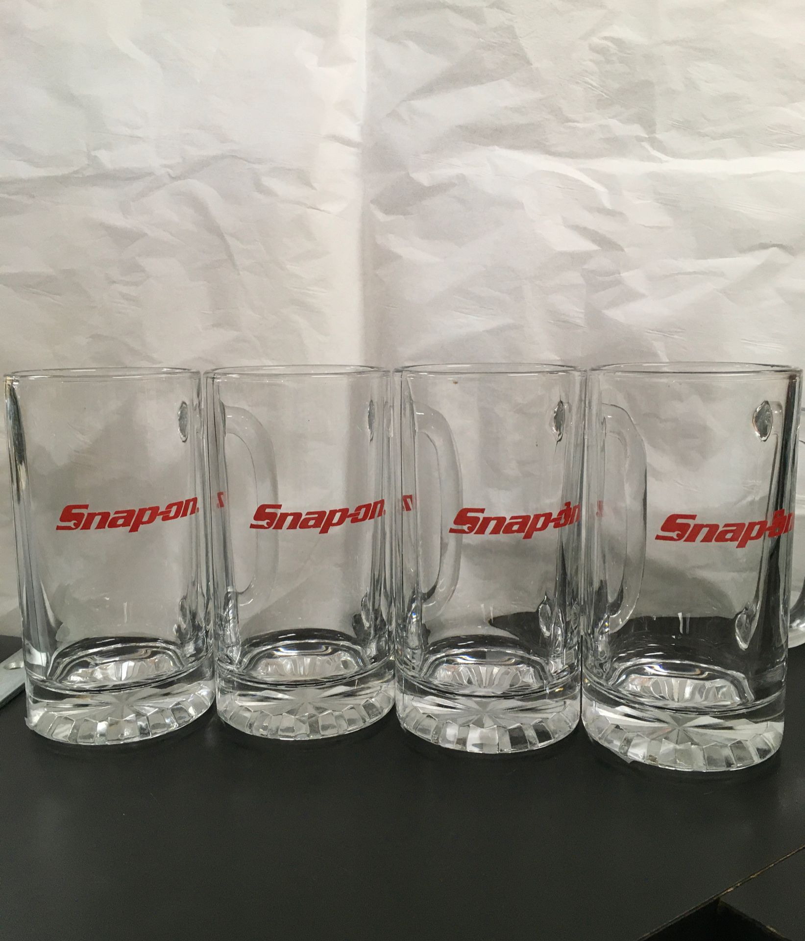 Snap-on glassware