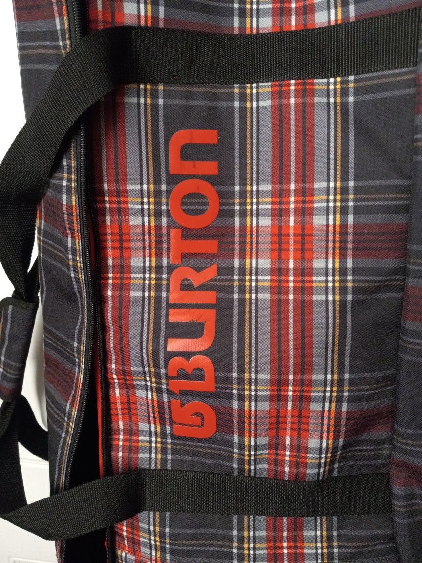 Burton Red Plaid 156cm Snowboard Bag