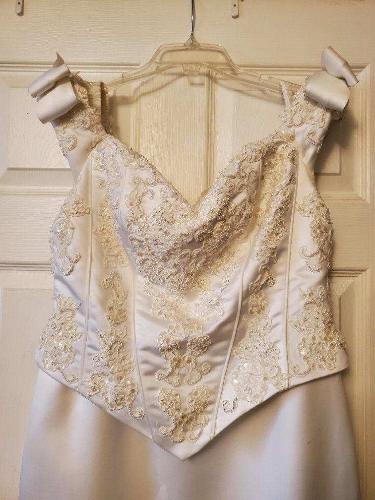 Couture Italian Ivory Wedding Dress Size 12