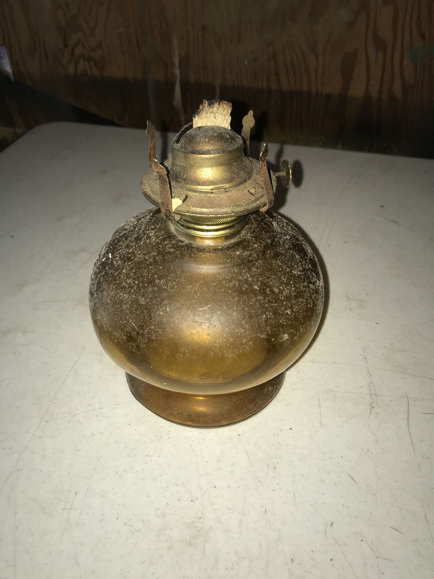 Vintage hurricane lamp