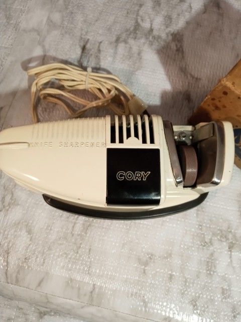 Vintage 1950s Electric Knife Sharpener By Cory