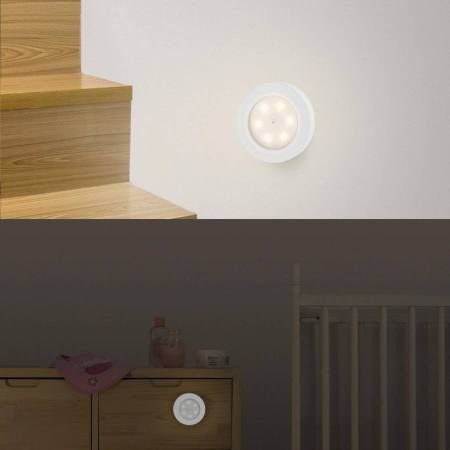 Super Bright Tap Lights Touch Stick on Lights Closet Light Push Puck Night Light Battery Operated for Closet Cabinet Bedroom Storage Shed Hallway Stai