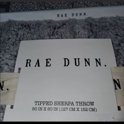 Rae Dunn Sherpa throw blanket Thumbnail