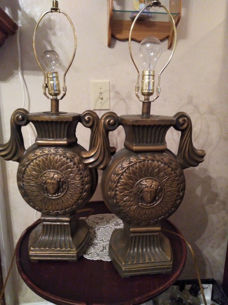 Vintage Solid Steel Lamps