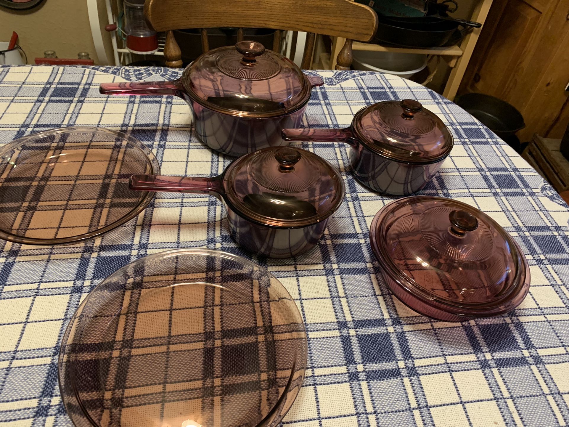 Visions Corning Ware Cranberry Cooking Set
