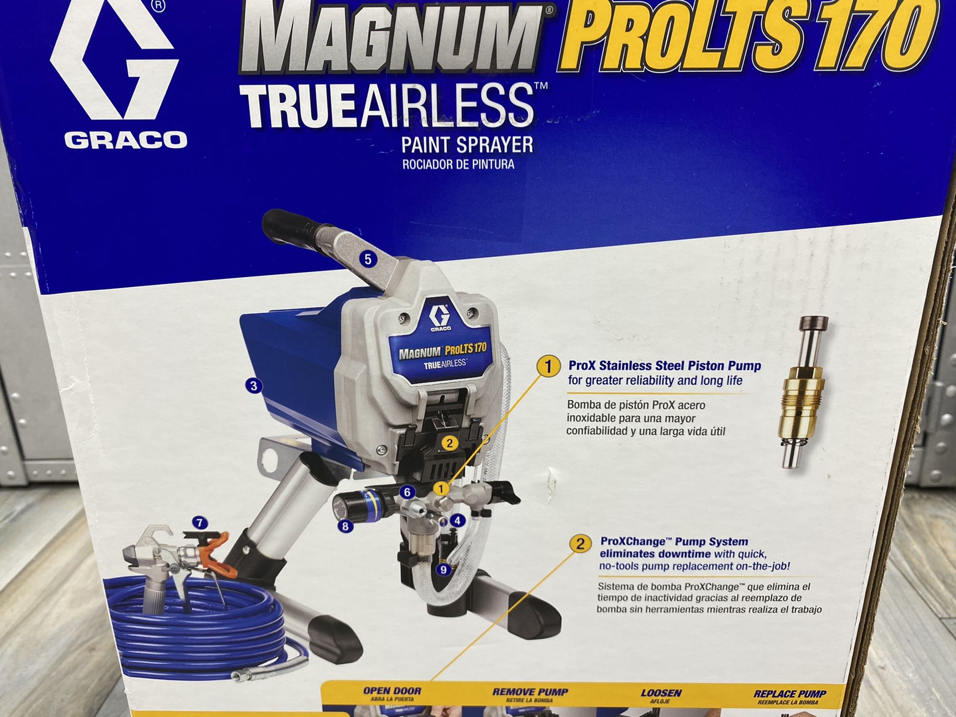 NEW Graco Magnum ProLTS 170 TRUE AIRLESS 17H198 PRO SERIES PAINT