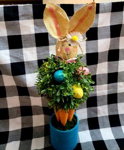 Sweet Easter Bunny Topiary! So Adorable That It Speaks For Itself   (I Think) Thumbnail