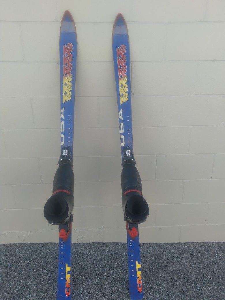 Carver 12.0 K2 skies and size 28.0 Nordica boots