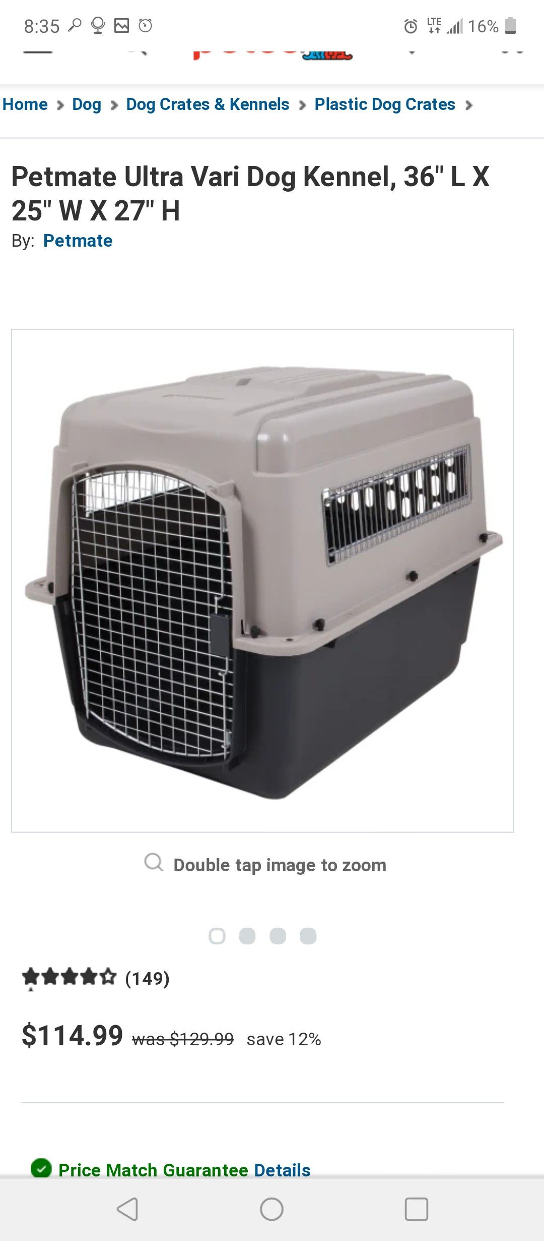 Ultra Vari 36" dog kennel Large