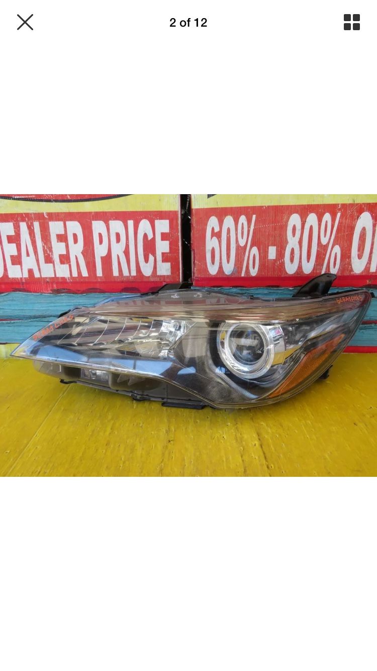 2015 2016 2017 TOYOTA CAMRY LEFT DRIVER SIDE HEADLIGHT OEM