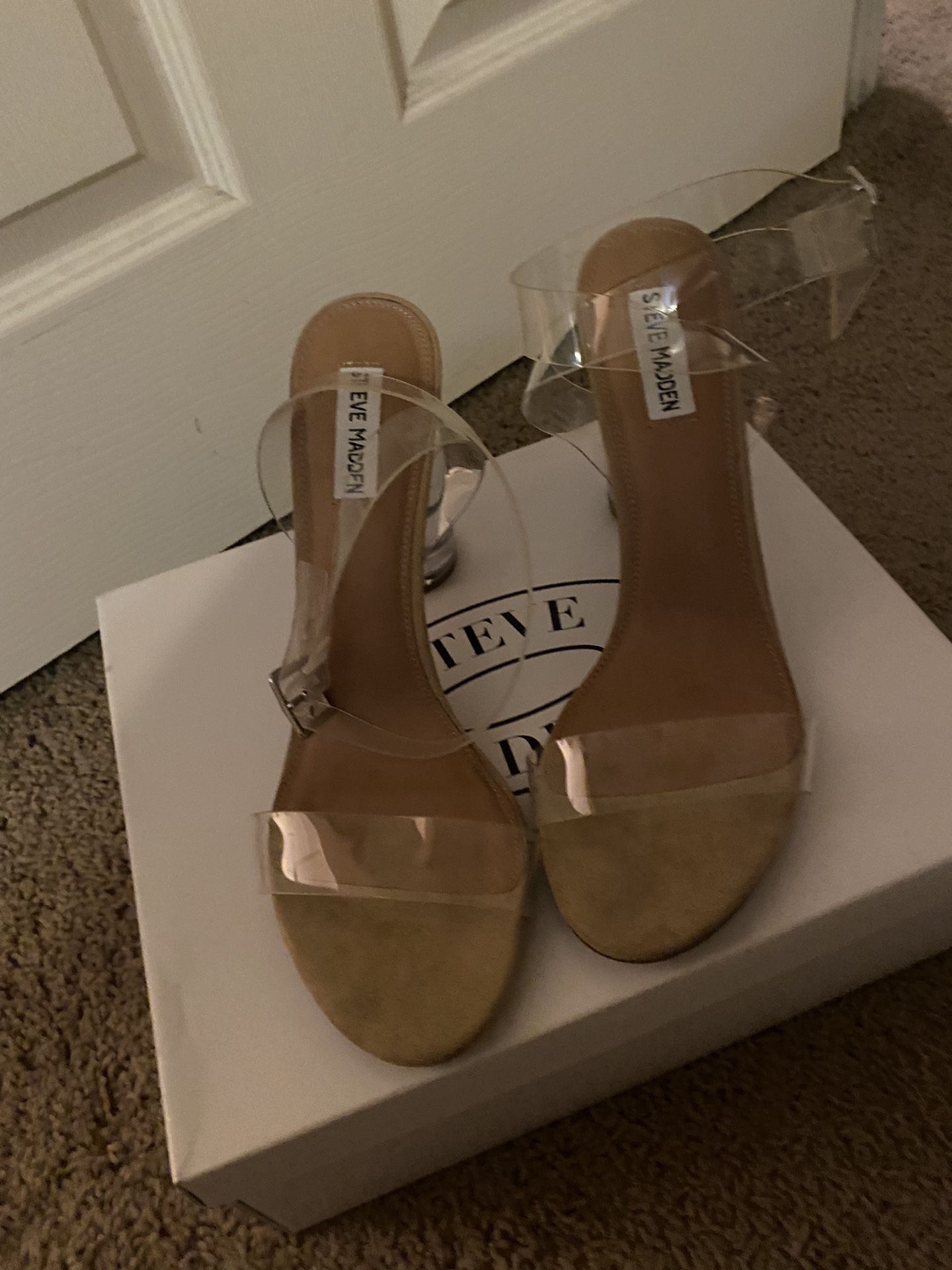 Steve Madden Clear Heels Size 11