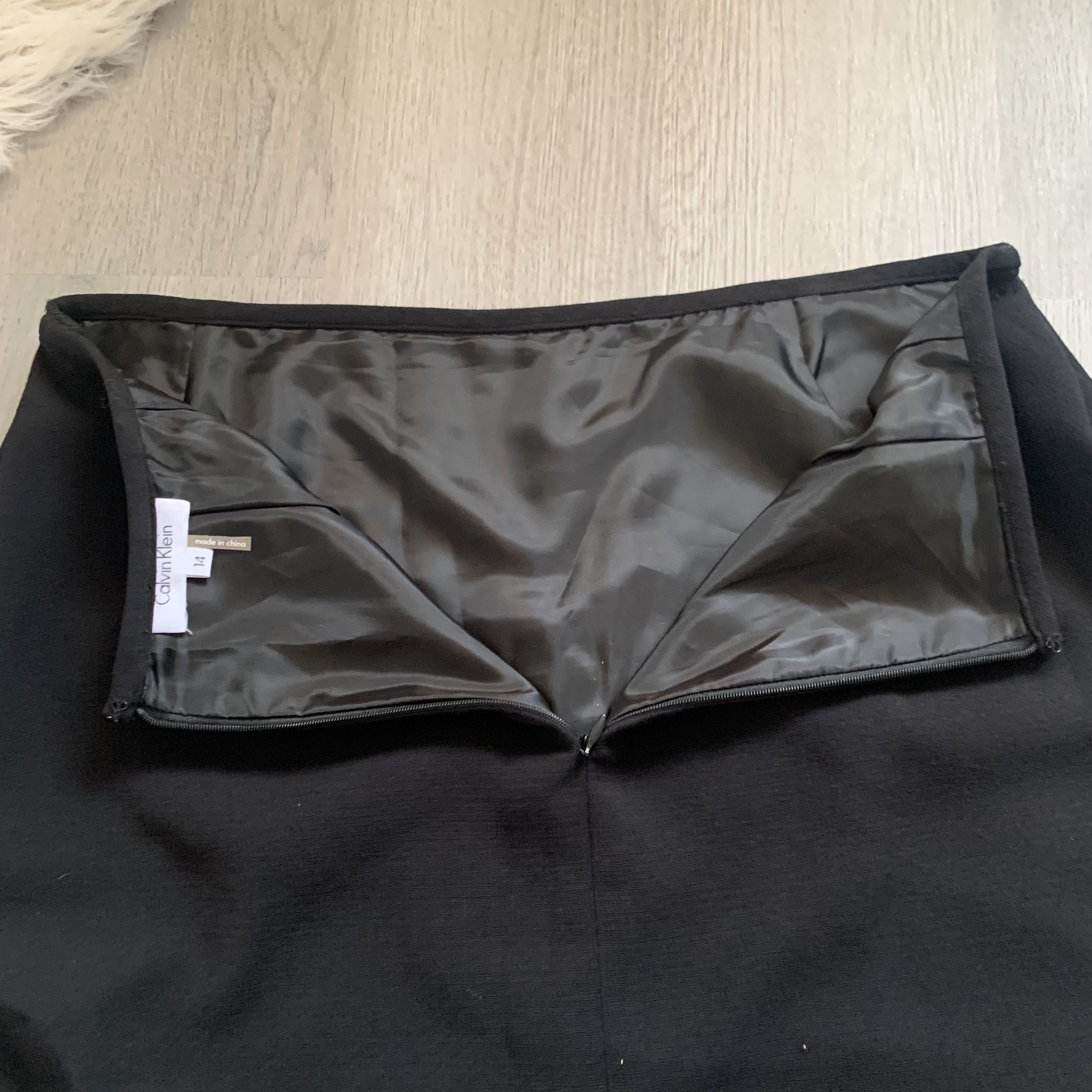 Calvin Klein black pencil skirt