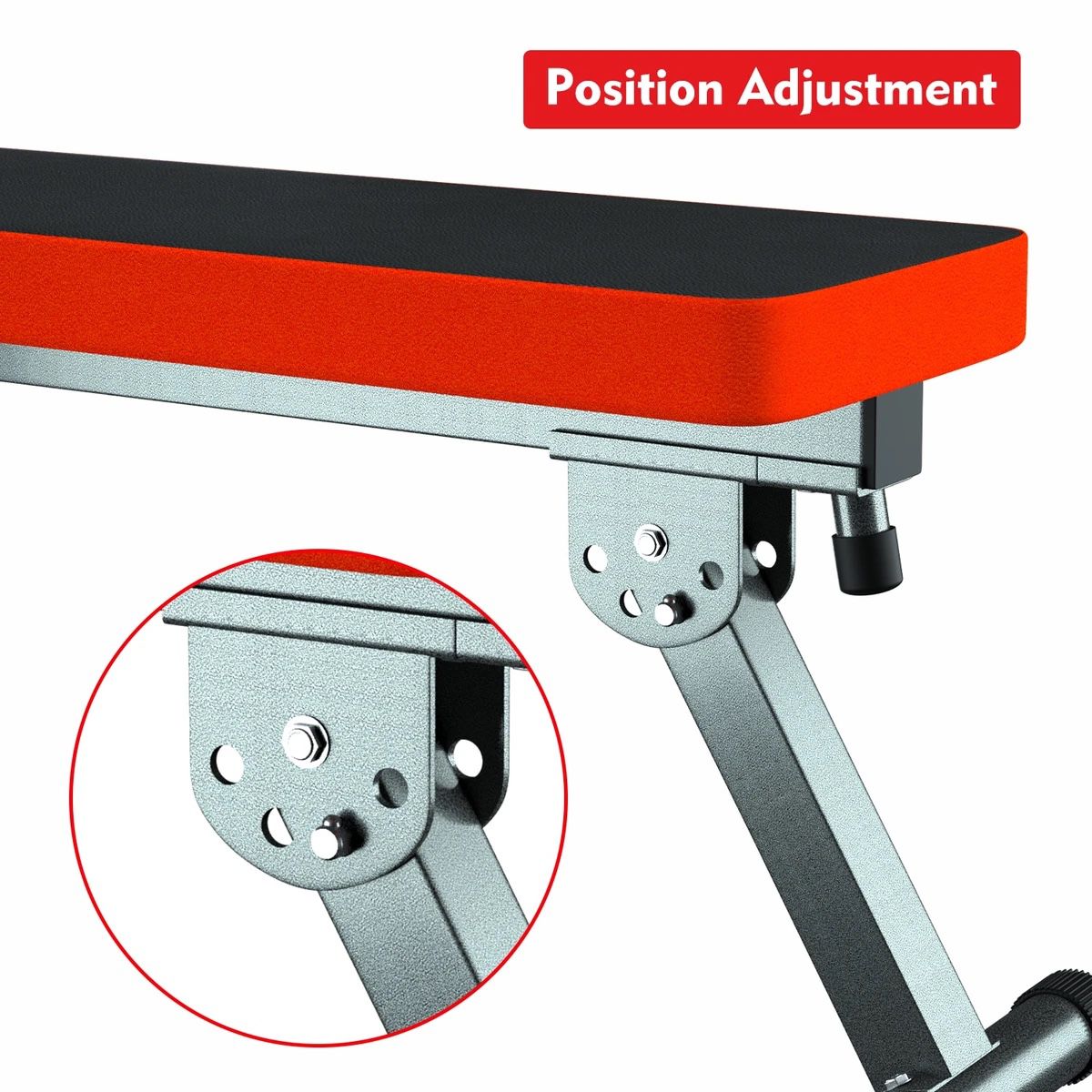 Adjustable Folding Weight Bench Press Rack