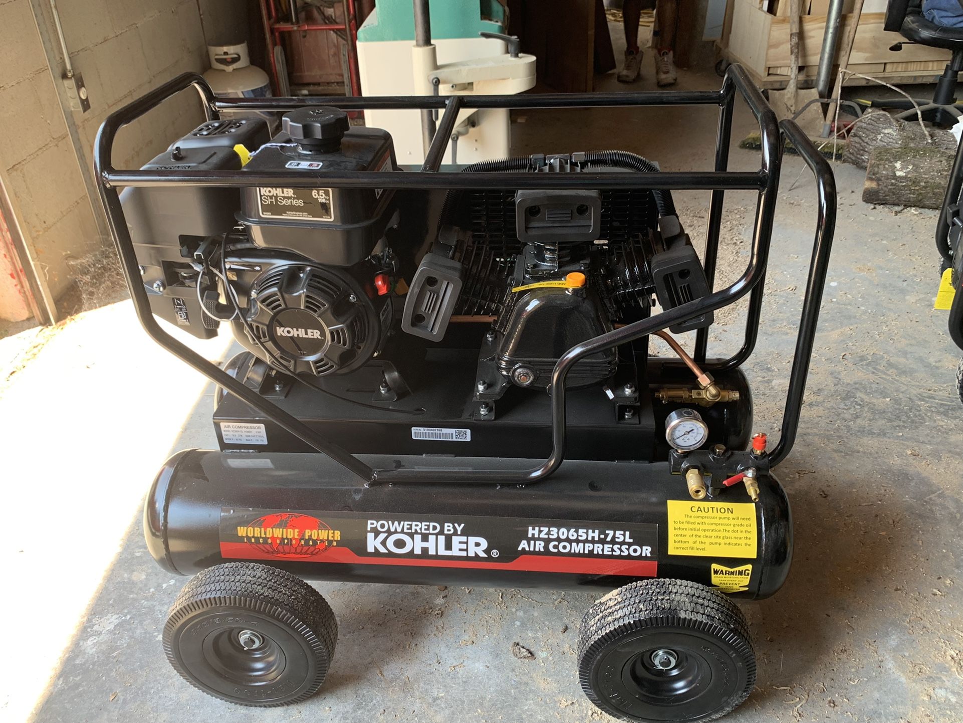 Gas Powered Air Compressor