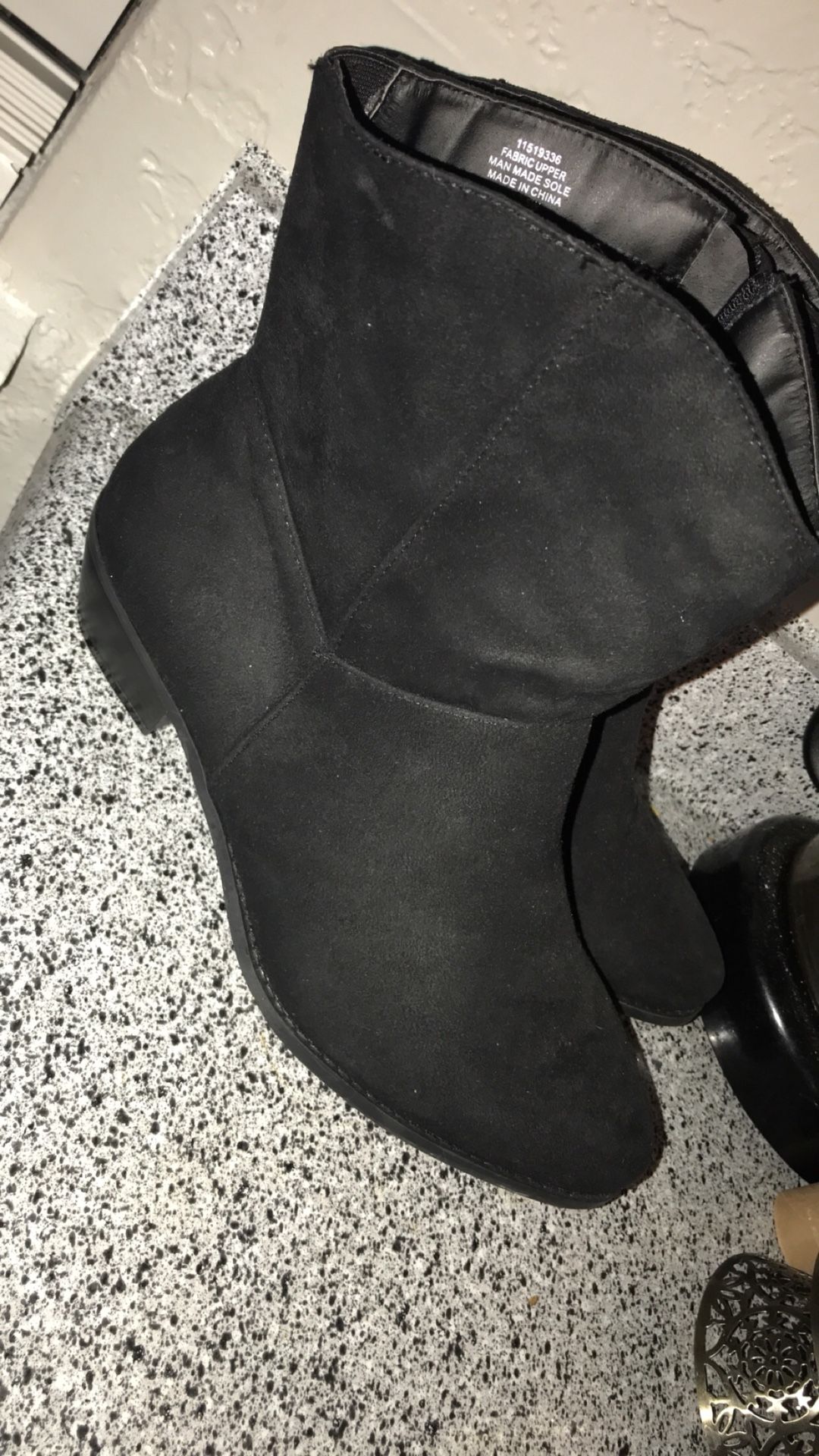 Black ankle boots