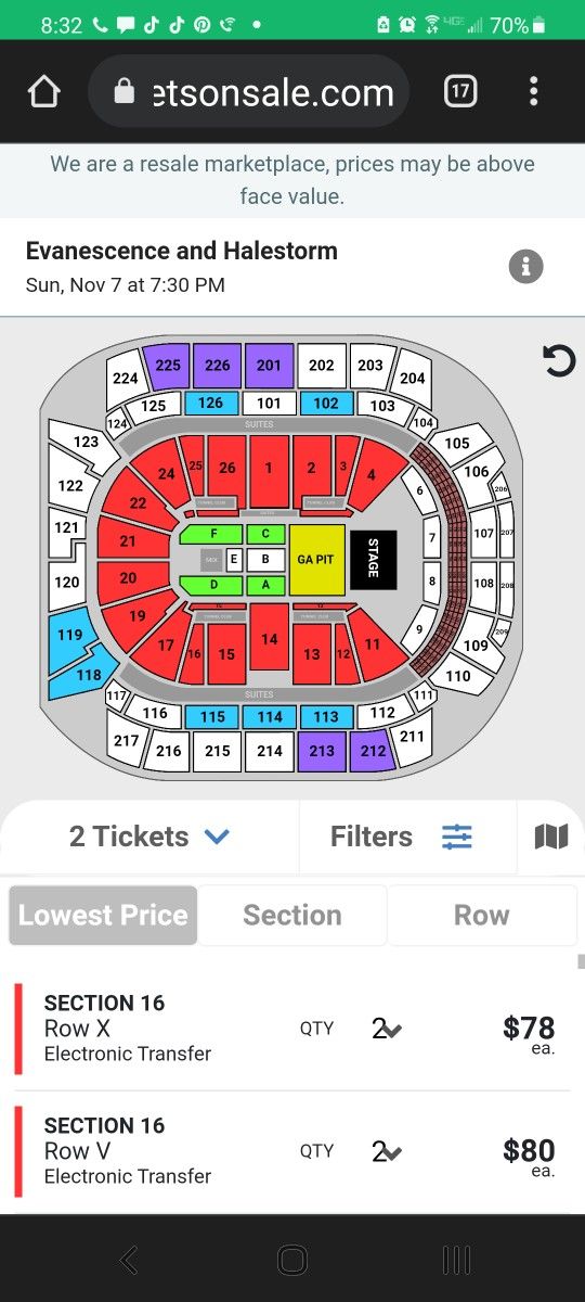 Halestorm Tickets With Parking