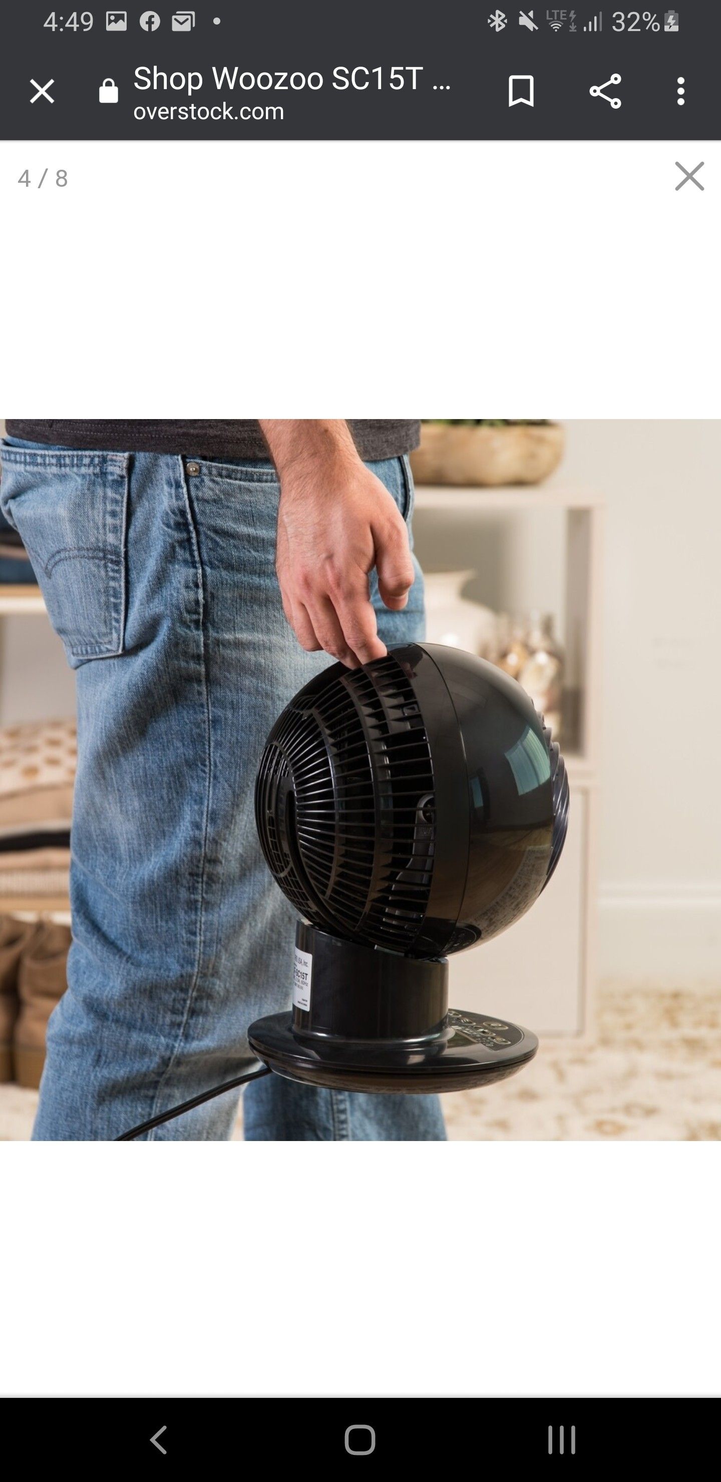 Woozoo globe oscillating fan