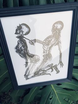 Sexy Kinky Skeleton 8x10 Framed Art Print Thumbnail